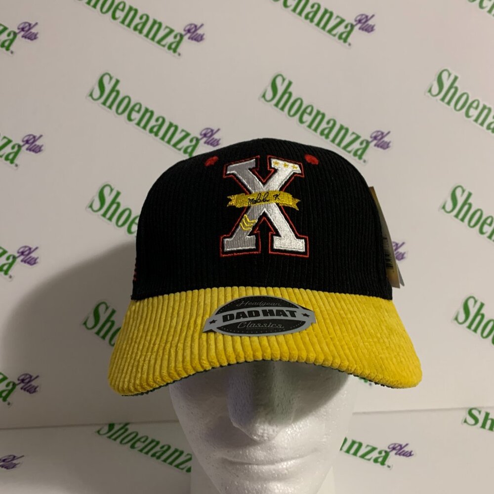 Headgear Classics Hat Malcom X Snapback Dad Corduroy By Any Means Black Cap